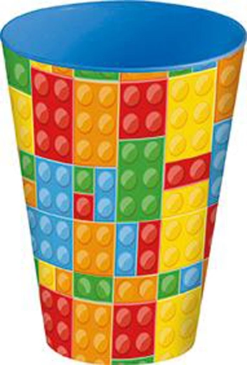 Kunststoffbecher 430 ml mit Würfelmotiv