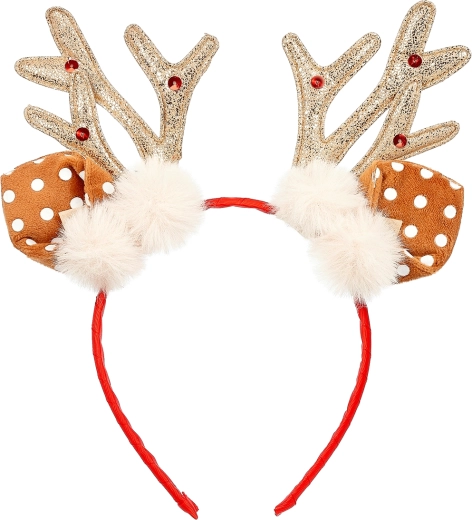 Souza! Weihnachts-Haarreif mit Rentiergeweih und Öhrchen