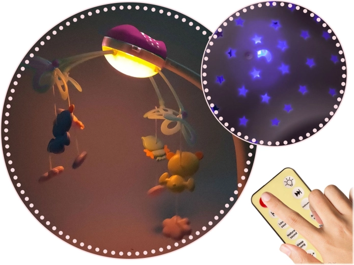 Beruhigendes Licht und Sternenprojektion