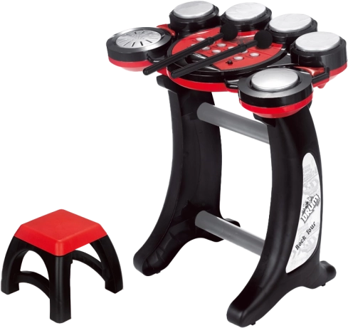 Stehendes Drumset mit Batterien