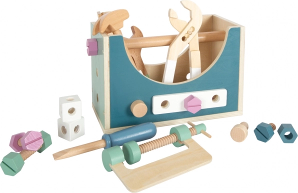 Holzkiste mit Werkzeug 2in1 Nordic