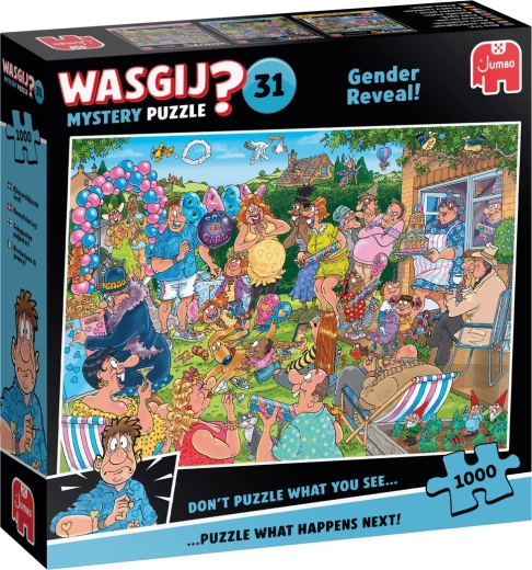 Jumbo Wasgij Mystery 31: Das Geschlecht des Babys enthüllen – Puzzle mit 1000 Teilen