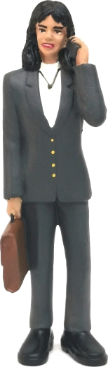 Figur Geschäftsfrau 13,2 cm - 1 Stück