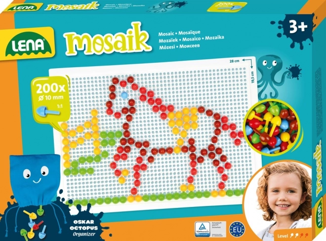 LENA Hütchen-Mosaik für Kinder – 200 Stk.