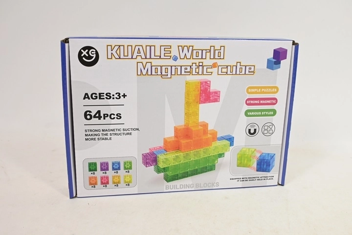 Magnetische Bausteine 64 Stk. - 1 Stück