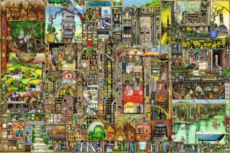 Ravensburger Puzzle Bizardne Stadt 5000 Stk.