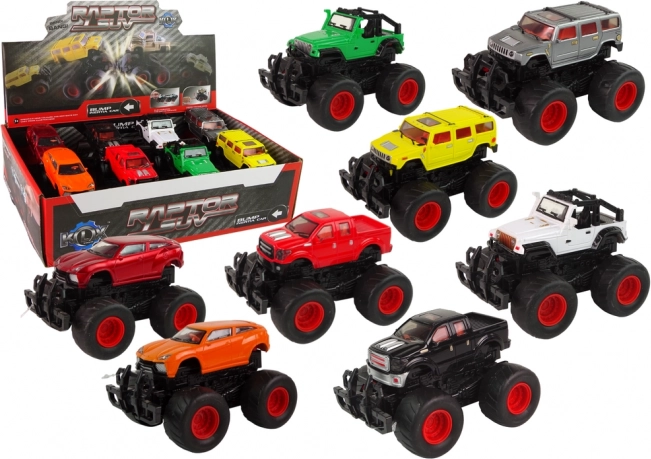 Metall-Geländewagen Große Räder Verschiedene Farben Bump Up HAT13