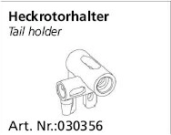 Halterung für den Heckrotor für Jamara Cupid Mini