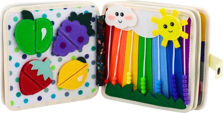 Sensorische Elemente und Perlen für kleine Finger