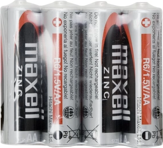 Zinkbatterien AA R6 1,5 V, 4 Stück