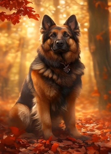 Norimpex Malen nach Zahlen Schäfer im Herbst 40 × 50 cm