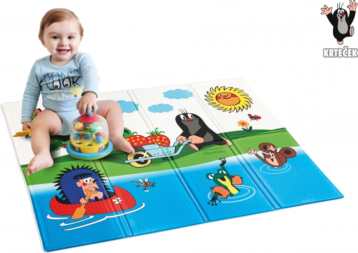 Klappbare Schaumstoffmatte mit dem Motiv kleiner Maulwurf