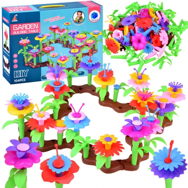 Kreatives Baukasten-Set Blumen-Garten 104 Teile