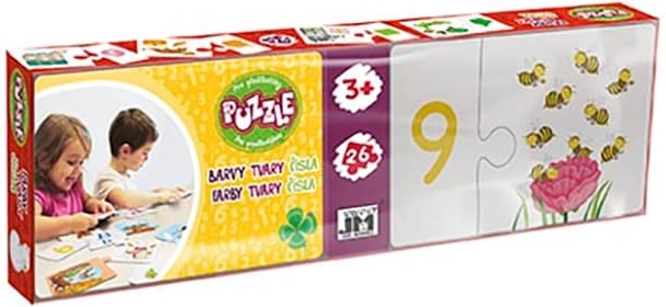 Puzzle für Vorschulkinder – Zahlen, Farben und Formen