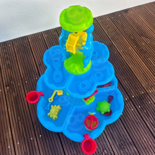 Echtes 2-in-1: Wasser und Sand