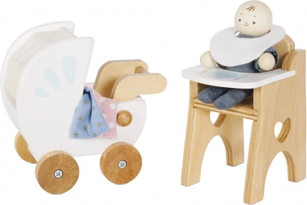 Le Toy Van Set Baby mit Zubehör