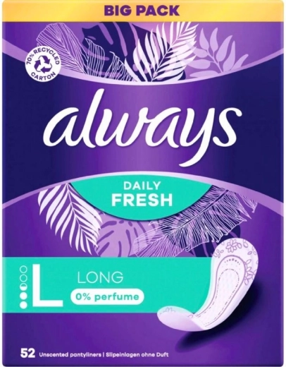 Always Daily Fresh Long Slipeinlagen 52 Stk
