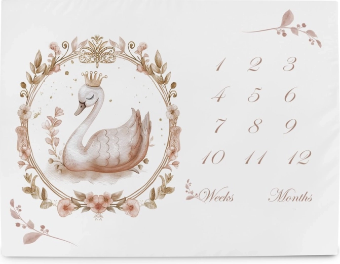 Ceba Baby Meilenstein-Fotomatte Basic Glamour Style 92 × 72 cm