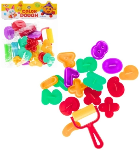 Plastilin mit Zahlenförmchen für Kinder