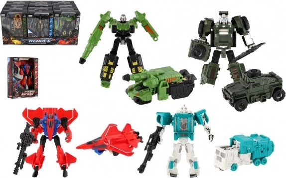 Transformierender Roboter 14 cm – Verwandlung in Auto, Lkw oder Rakete