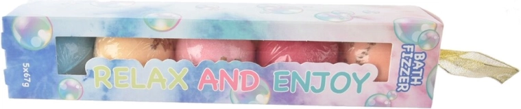 Sprudelnde Badekugeln – Set mit 5 Stk. (5× 67 g)