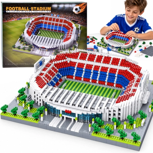 Bausatz eines Fußballstadions mit 2748 Teilen
