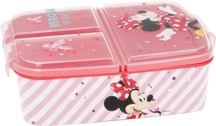 Lunchbox Minnie Mouse mit 3 Fächern
