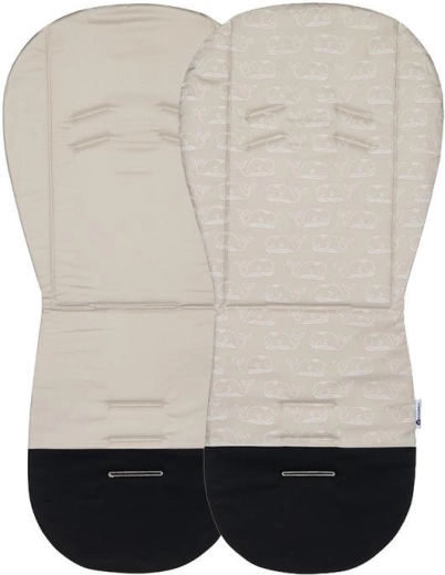 Petite&Mars Kinderwagen-Einlage Foamy beige whale