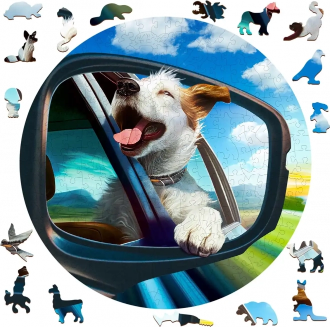 Holzpuzzle Fröhlicher Hund 250 Teile WOODEN CITY