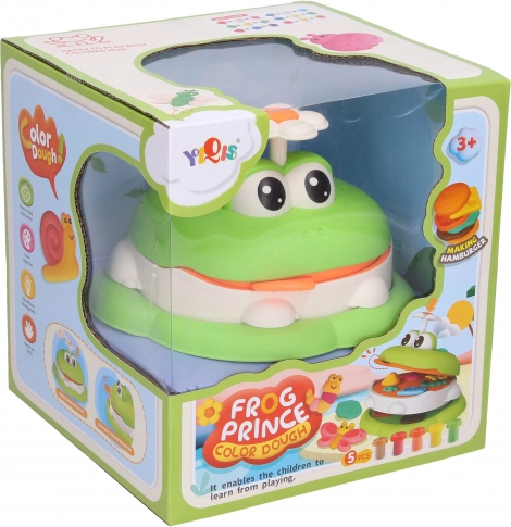 Knete – Frosch 15 cm Formset mit Förmchen und Knetmasse