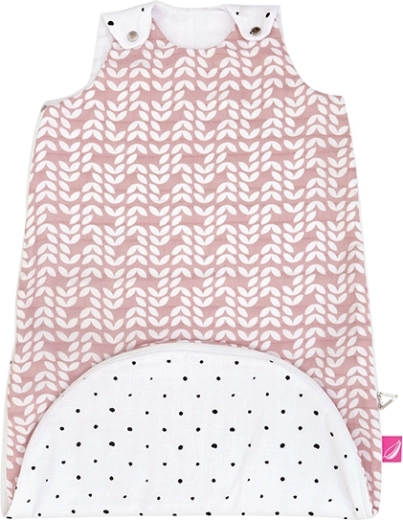 Musselin-Schlafsack 2-in-1 ZIP-A-Round 0,5 TOG rosa