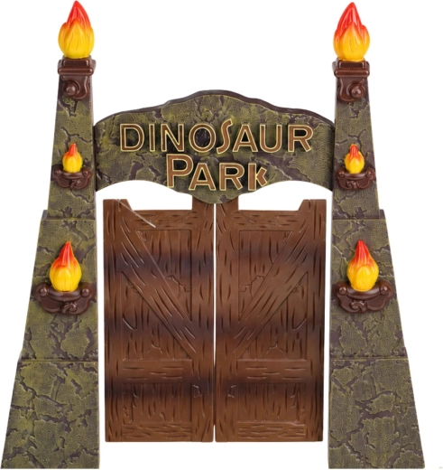 Ikonisches Eingangstor Dinosaur Park