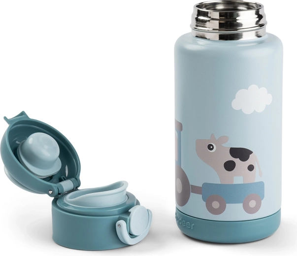 Done by Deer Thermoflasche Tiny farm blau 340 ml