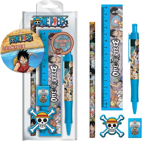 Schulset mit One-Piece-Motiv