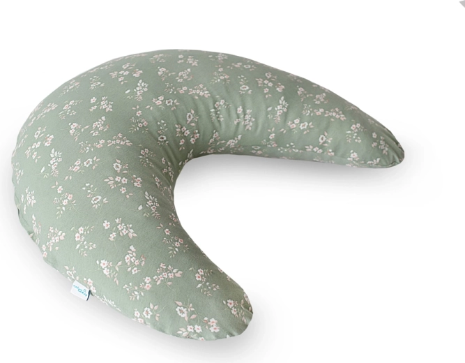 Still- und Schwangerschaftskissen Huggy aus Jersey Green Meadow 150 × 60 × 37