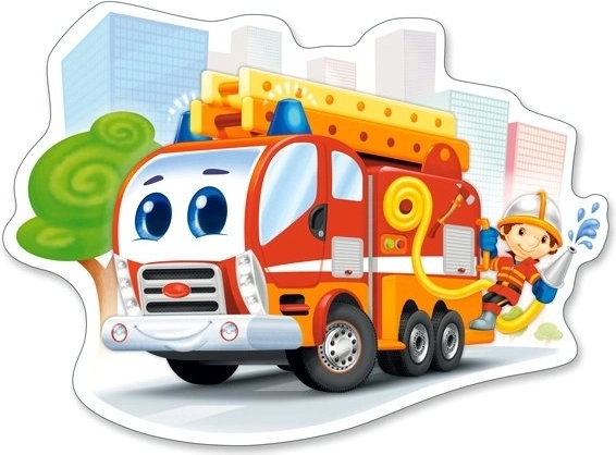 Maxi-Puzzle mit 12 Teilen – Feuerwehrauto