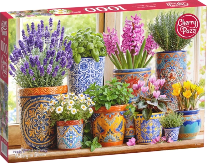 Cherry Pazzi Puzzle Keramik in Blüte, 1000 Teile