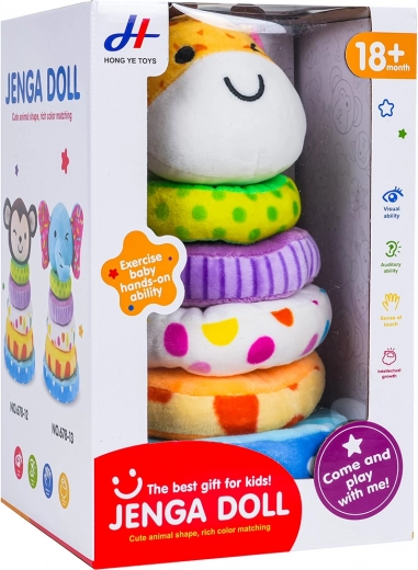 weiche stapelpyramide Giraffe für die Kleinsten