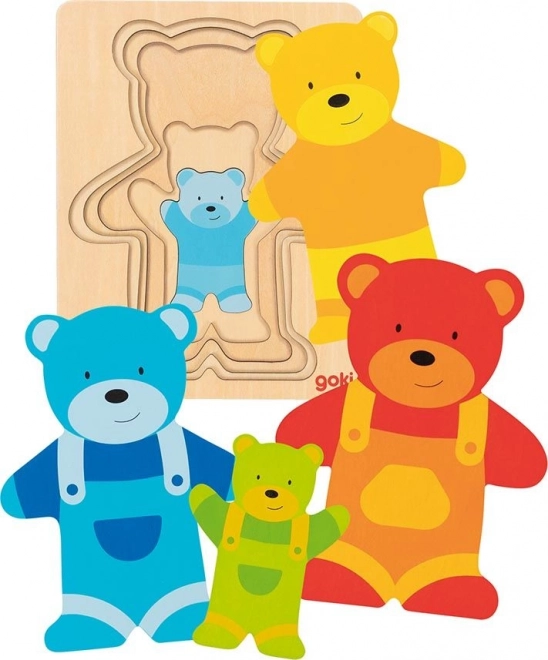 Mehrlagiges Holzpuzzle BÄR von GOKI