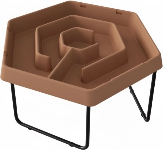 Masterkidz sechseckiger Wasser- und Sandtisch Labyrinth mit verstellbarer Höhe