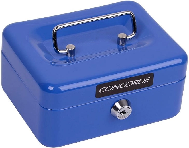 Metall-Geldkassette Concorde 11 blau