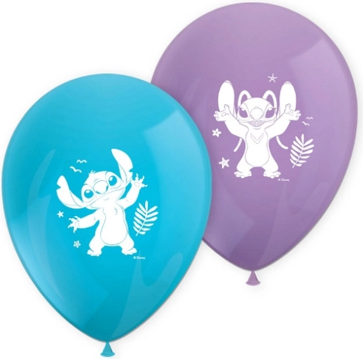 Luftballons DISNEY Stitch & Angel – Set 8 Stk.