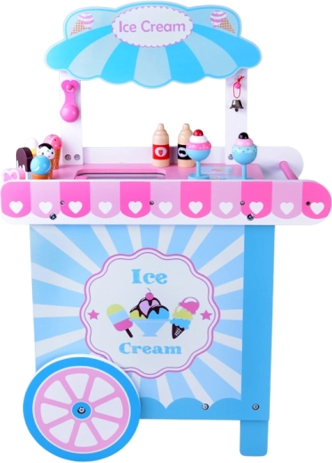 Mobiler Stand mit geräumiger Theke