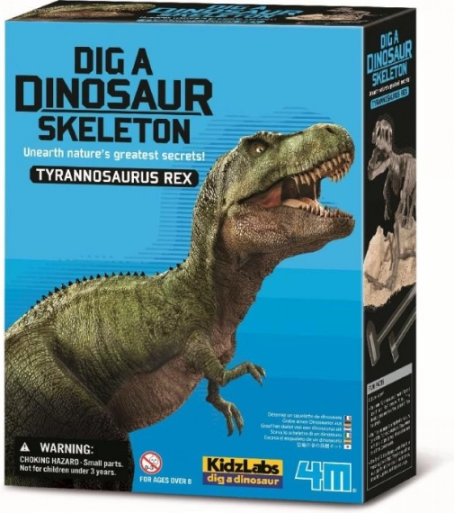 Ausgrabung eines T‑Rex-Dinoskeletts – Lernset
