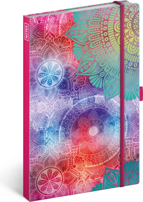Liniertes Notizbuch Mandala A5, 172 Seiten, 100 g/m²