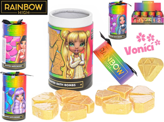 Rainbow High Badebomben – duftend 10 Stk. in Röhre, Mix aus Formen