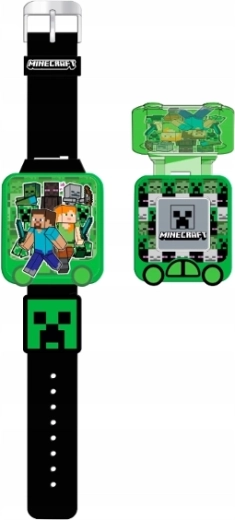 Lehrreiche Kinderuhr MINECRAFT mit Spielen