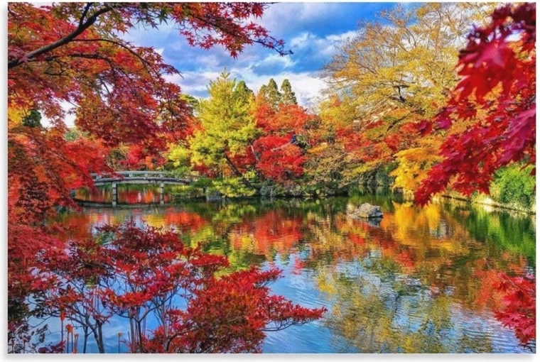 Norimpex Malen nach Zahlen Herbstsee 40 × 50 cm