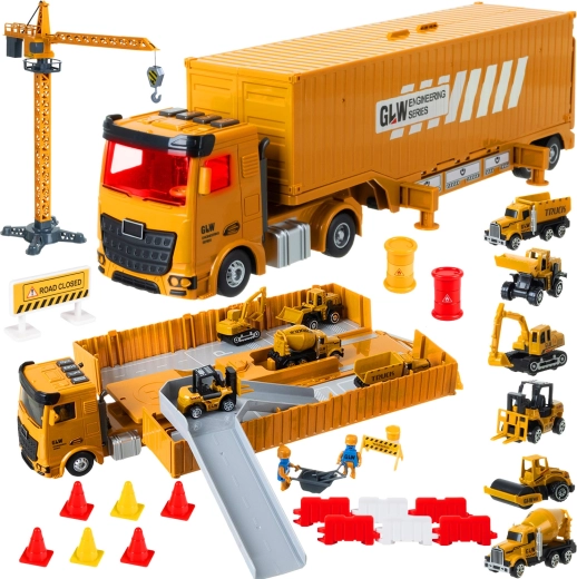Iso Trade Baustellen-LKW mit Kran und Zubehör