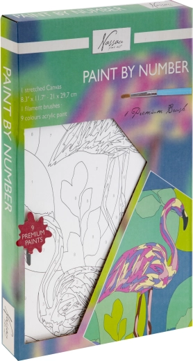 Malen nach Zahlen – Flamingo